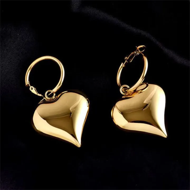 Christmas%20Jewelry%20Wedding%20Jewelry%20Women%20Jewelry%20Ladies%20Jewelry%20Gold%20Earrings%20Women%20Earrings%20Alloy%20Heart%20Earrings%20-%20Image%205