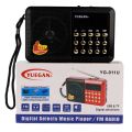 YUEGAN YG 011U Mini Portable Radio Handheld Digital FM USB TF MP3 Player AUX Speaker Rechargeable FM Radio. 