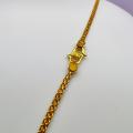 22K Gold plated chein Thin 02MM Bismark chain for ladies 18/24 Inch. 