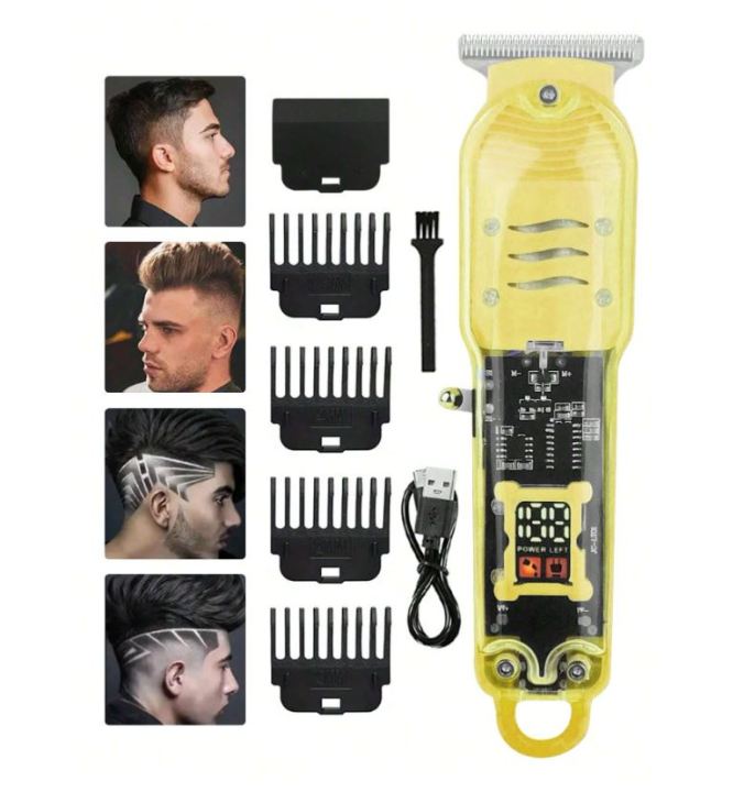 Electric Hair Clipper With Digital Display Professional Hair Clipper ...