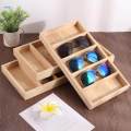 Glasses Display Case Wood Eyeglasses Frame Stand for Desktop Compartments. 