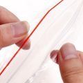 100pcs/pack- Resealable Zip Lock Bags -Self Seal Clear Plastic Poly Bag- Food Storage Package -Reclosable Vacuum Fresh Bag. 