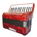 Baile Acordion 30keys 32 bass With Hard Case and Straps Full Set Accordion Instrument Beginner Accordion Professional Accordion Accordian Gifts For Adults Students 30 Piano Keys 32 Bass Button Accordion Instrument (Red). 