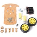 2WD 2 Wheel Robotic Smart Car Chassis Kit Arduino Obstacle Avoiding Robot Car. 