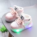 Bright Light Baby Boy Shoes Girls' Breathable Mesh Shoes Sneakers Board Shoes Soft Sole Baby Toddler Shoes1-3Years Old0Spring and Autumn. 