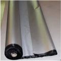 Taffeta fabric for tent, tarpaulin tafata fabric black - silver coating. 