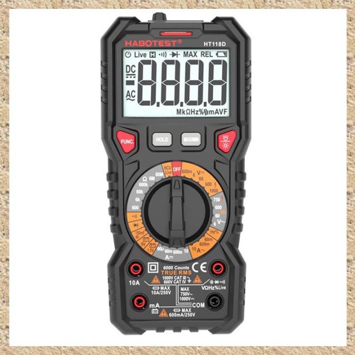 HT118A/C/D High-Precision Professional Digital Multimeter with Dual Backlight Automatic Digital Display