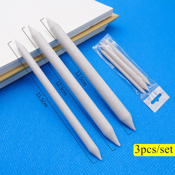 【ZOSR】[3/6pcs/set] Double Head Sketch Paper eraser pens blending stump art sketches with eraser pens for painting and smearing pen professional