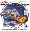 Alice Electric Bass Guitar Strings 4 String Set A606 Medium 045-105 Nickel Alloy Winding Strings with Nickel-Plated Ball-End for Electric Basses (1set). 