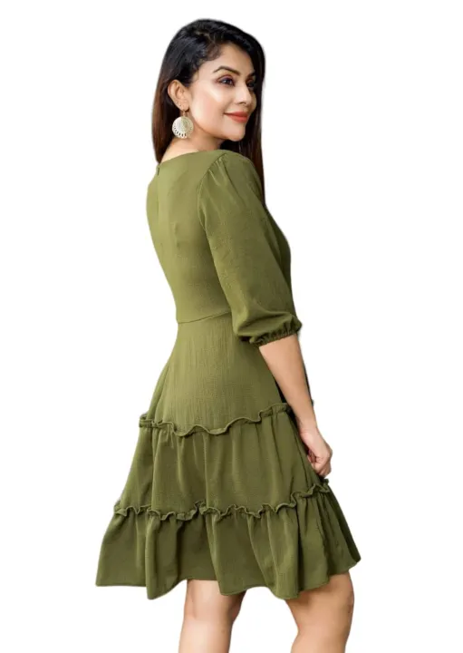 Lady%20Dress%20Short%20Frock%20More%20Colour%20Medium%20Sleeve%20For%20Beautiful%20Girls%20Fk10011%20-%20Image%202