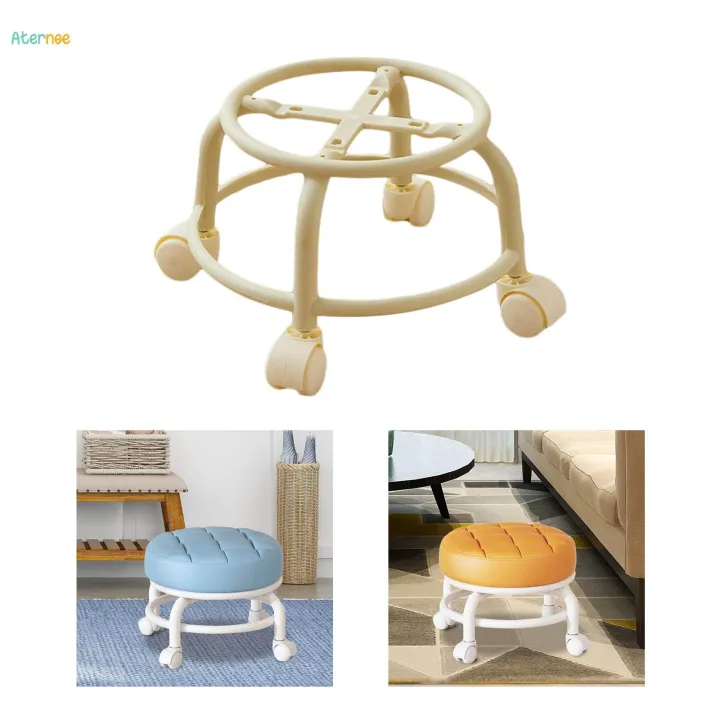 360%C2%B0%20Rotating%20Roller%20Stool%20Round%20Multiuse%20Swivel%20Chair%20Small%20Pedicure%20Stool%20Lightweight%20Pulley%20-%20Image%203