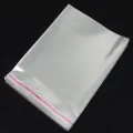 100pcs 6½*9 inches Clear Transparent Polythene Bags BOPP Bags with Selfsealing Sticker. 
