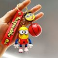 Minions Keychain Female Cute Cartoon Trending Creative Couple Doll Car Key Chain Schoolbag Pendant Gift. 