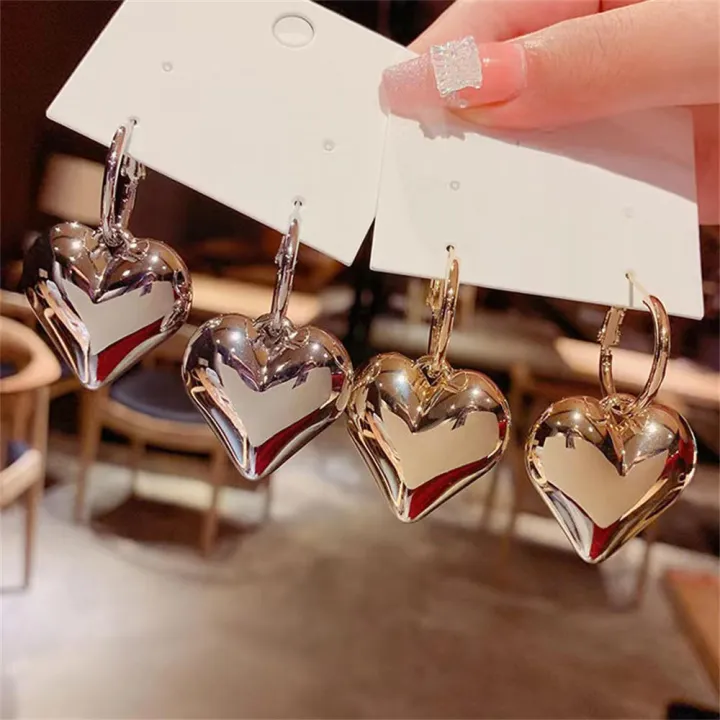 Christmas%20Jewelry%20Wedding%20Jewelry%20Women%20Jewelry%20Ladies%20Jewelry%20Gold%20Earrings%20Women%20Earrings%20Alloy%20Heart%20Earrings%20-%20Image%203