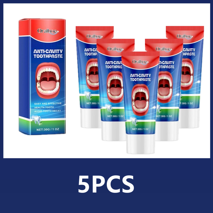 5PCS Anti Decay Toothpaste Dental Caries Repair Cream Decay Protect ...