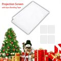 1.8*1.2M Projector creen Foldable Portable Display Cloth for Christmas Halloween Movie. 