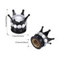 LeiyanPortable 4PCS Wheel Tire Valve Caps Cover Crown Shape Bling Diamond Tyre Stem Dust Valve Caps Truck Car Motorcycle Bicycle Air Cover. 