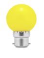 1W LED B22 Color Bulb (Green, Red, Blue, White, Yellow). 