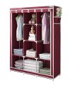 Foldable Storage Wardrobe Cupboard -3 Door Portable Folding Wardrobe Cupboard,fashion Cloth Storage Wardrobe For Clothes Diy-latest Designs. 