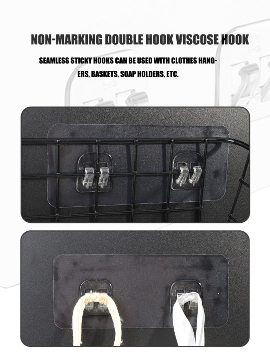 1/5/10/20pcs%20Transparent%20Self%20Adhesive%20Hooks%20Hanging%20Holder%20Shelf%20Hook%20for%20Kitchen%20Bathroom%20Wall%20Storage%20Rack%20Fixing%20Stickers%20Gadgets%20-%20Image%207