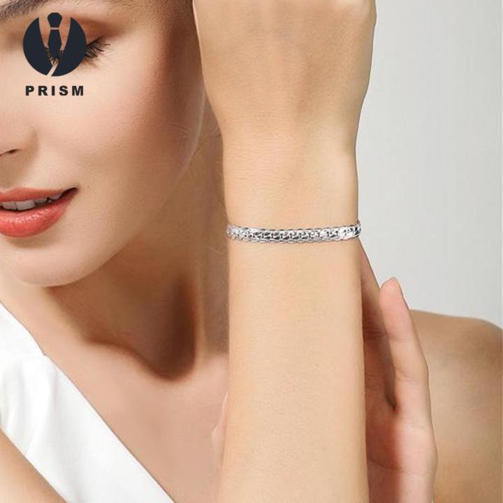 Prism%20Men%20Electroplated%20Bracelet%20Stylish%20Unisex%20Silver%20Bracelet%20Perfect%20Gift%20for%20Anniversary%20Birthday%20Prom%20Party%20Lightweight%20Alloy%20Wrist%20Jewelry%20Electroplated%20Polished%20Bangle%20Men%20Jewelry%20-%20Image%205