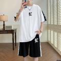 Boy -14 Junior High School Shorts Sports Suit for Teenagers and Students Handsome T T-shirt Years Old 1312 Short-sleeved summer clothes 15. 