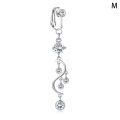 1Pc Fake Belly Button Ring Fake Clip On Belly Piercing Non Piercing Navel Ring. 
