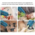 Professional Cordless Hot Melt Glue Machine Home Use Hot Melt Glue Machine USB Rechargeable Craft DIY Repairing Tool Kits with Gluestick. 