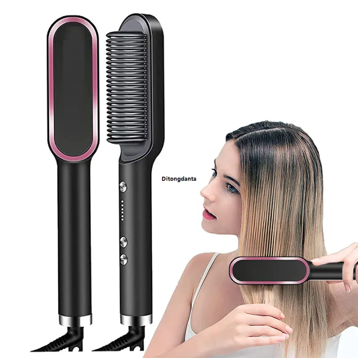 HOT%20Tool%20styling%20heating%20straight%20electric%201%20hair%20straight%20ceramic%20hot%20comb%202%20in%20hair%20brush%20negative%20ion%20fast%20-%20Image%205