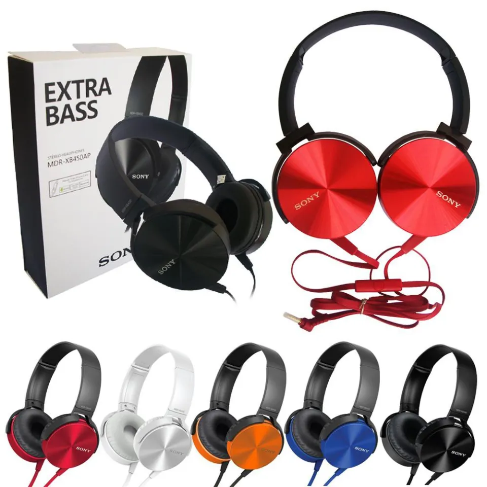 Extra Bass Harman Kardon XB450 Stereo Headphones Hi Res Audio Hffi Sound Phone Calls Sport Headphones Digital 3D Sound Xb 450 Smartphone Headset MDR XB450 Daraz.lk