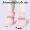 Pet Shoes for Dogs Breathable Dog Shoes for Hot Pavement Protect Pet's Paws in Style Perfect for Walking Hiking Running 4pcs Set Protective Dog Paw Shoes. 
