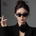 LouisWill Women Sunglasses Retro Cat’s Eye Sunglasses Narrow Frame Fashion Summer Sunglasses UV400 Protection Polarized Sunglasses Eyes Protection Eyewear Sun Glasses. 