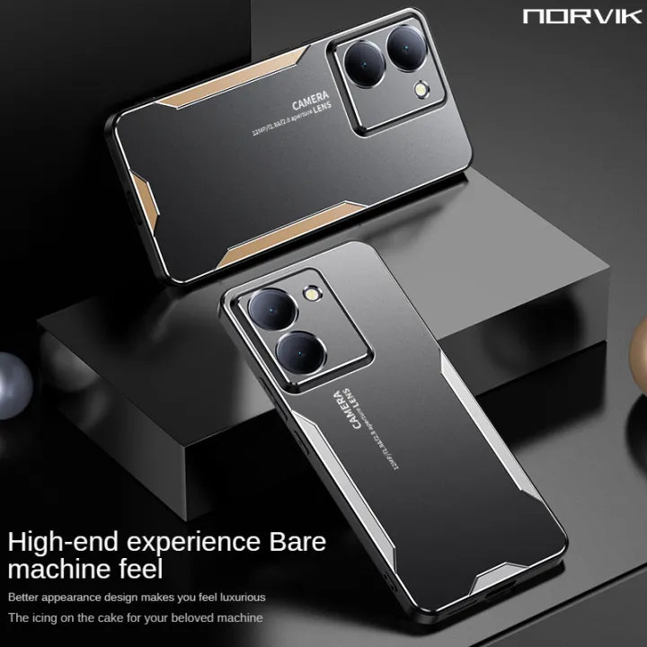 NORVIK%20For%20VIVO%20Y36%204G/Y36%205G%20NORVIK%20Phone%20Case%20Aluminum%20Metal%20shocckproof%20Shell%20Matte%20Back%20Cover%20Silicone%20Full%20Camera%20Protection%20Casing%20-%20Image%206