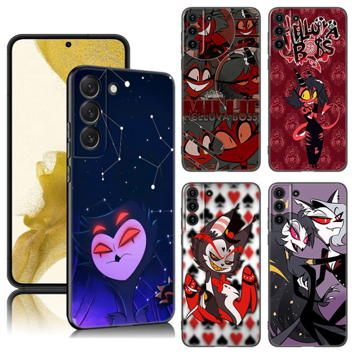 Anime%20H-Helluva%20Boss%20Phone%20Case%20For%20Samsung%20Galaxy%20S23%20S21%20S20%20FE%20S24%20S22%20Ultra%20S10E%20S10%20S9%20S8%20Plus%20Black%20Silicone%20Cover%20-%20Image%202