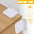 2Pcs/Set Table Corner Fixer Safety Protective Anti-Tipping Holder Connector Free Punch Drawer Cabinet Furniture Holder Set. 