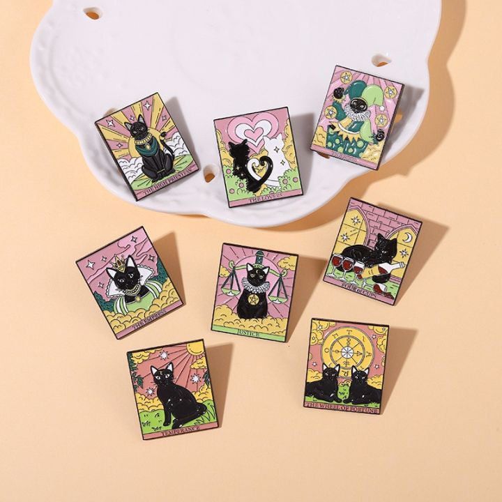 Cute Black Cat Enamel Lapel Pin - Funny Coffee Cat Pin For Hats, Bags & Backpacks - Perfect Gift For Cat Lovers