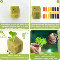 50Pcs Stoool Hydroponic Grow Media Starter Cubes Plant Cubes Soilless Substrate ed Rock Wool Plug ling Block. 