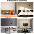 3D Wall Clock Mirror Wall Stickers Creative DIY Wall Clocks Removable Art Decal Sticker Home Living Room Decor 1Set. 