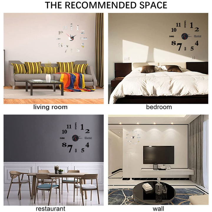 3D%20Wall%20Clock%20Mirror%20Wall%20Stickers%20Creative%20DIY%20Wall%20Clocks%20Removable%20Art%20Decal%20Sticker%20Home%20Living%20Room%20Decor%201Set%20-%20Image%204