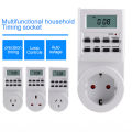 Eu Plug Digital Weekly Programmable Electrical Wall Plug-In Power Socket Timer Switch Outlet Time Clock Ac 220v 110v Uk Au. 