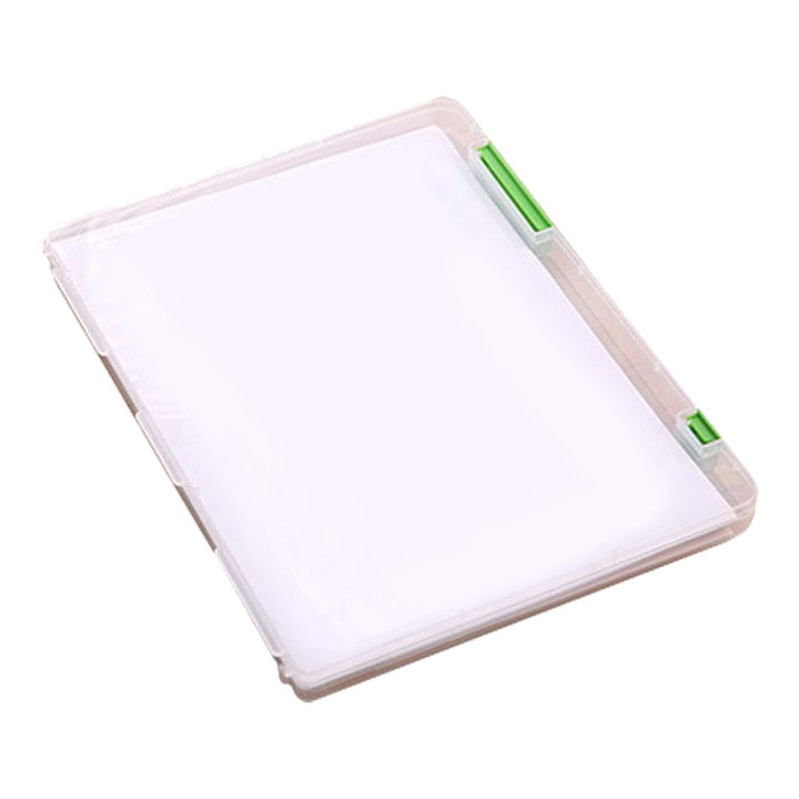 Practical A4 Transparent File Storage Box Clear Plastic Document Cases Desk Paper Organizers