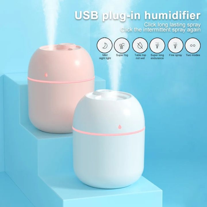 Mini 220ML Air Humidifier USB Essential Oil Diffuser Portable Water Drop Humidifier Home Desktop Spray Humidifier Appliance