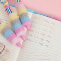 2PCS 6 Colors Children's Unicorn Plush Ball-point Pen Student Rainbow Gel Pen Fantastic Cartoon Girl Handwriting Pens. 