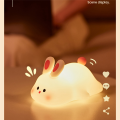 Big Face Rabbit Light LED Portable Rechargeable Bunny Lamp Night Light for Baby Nursery USB Dimmable Rabbit Night Lamp. 