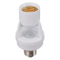Motion Sensor Light Socket,PIR Motion, E27 Screw Bulb Adapter, Auto On Off, Night Light Control, Garage Light for Basement. 