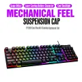 Firewings T20 Gaming Keyboards Computer Keyboard Backlight 104 Buttons USB Ergonomic Wired PC Laptop Games. 