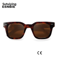 Sutuiying RAY BAN Chim 004 Designer Black Acetate Large Sunglasses For Men Women'S Polarized Square Frame Eyewear Flat UV400 Protection Shades. 