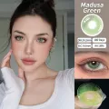 O2GIRL Contact lenses Color  blue green gradient (0.00~8.00) 14.2mm Medusa  Yearly. 
