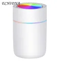 1 Set 350ML Air Humidifier Fine Mist Heavy Fog 2 Gears 7-Color Mode USB Mute Marquee USB Humidifier Home Supply. 