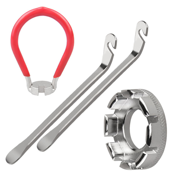 4-Piece Bicycle Spoke Wrench Set - Forged Steel Tool For Wheel Truing & Tension Adjustment